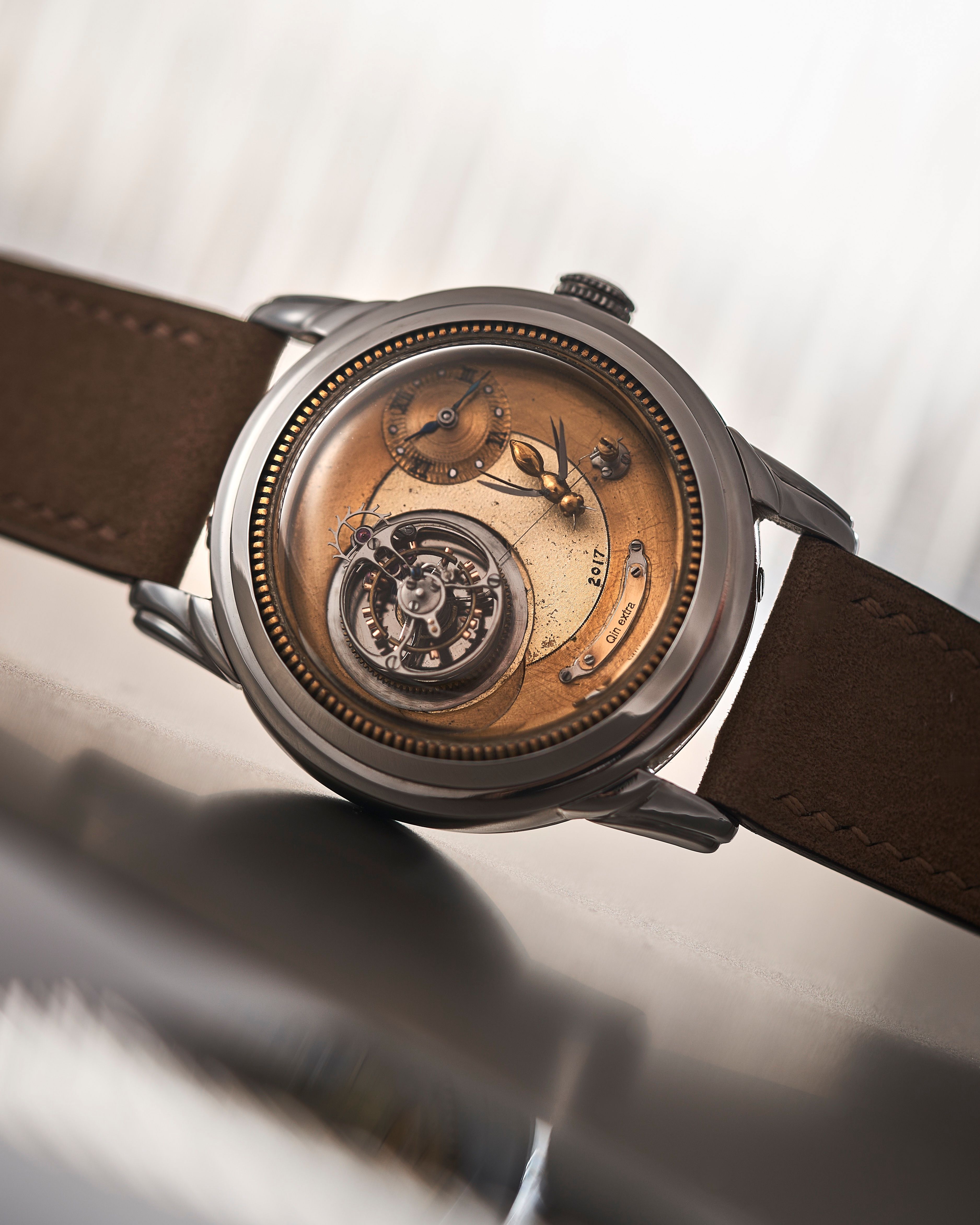 Co-Axial Tourbillon with Bumblebee Automaton  detail 1
