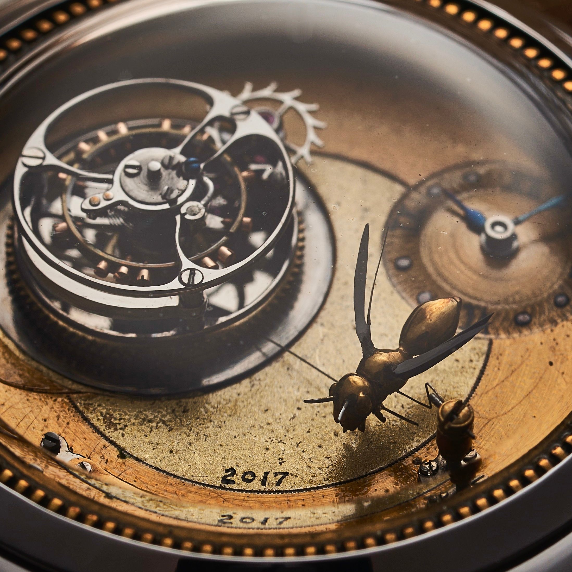 Co-Axial Tourbillon with Bumblebee Automaton  detail 3